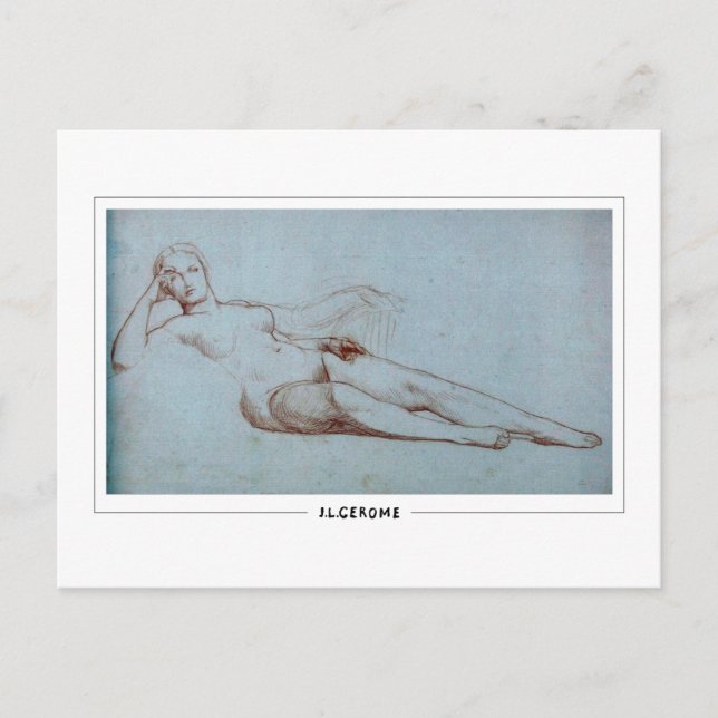 Jean-Léon Gérôme #38 - Fine Art Postcard Vykort (Framsida)