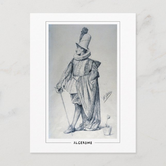 Jean-Léon Gérôme #41 - Fine Art Postcard Vykort (Framsida)