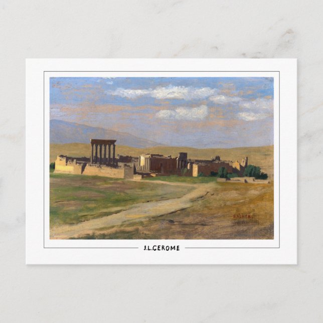 Jean-Léon Gérôme #6 - vykort för konst (Framsida)