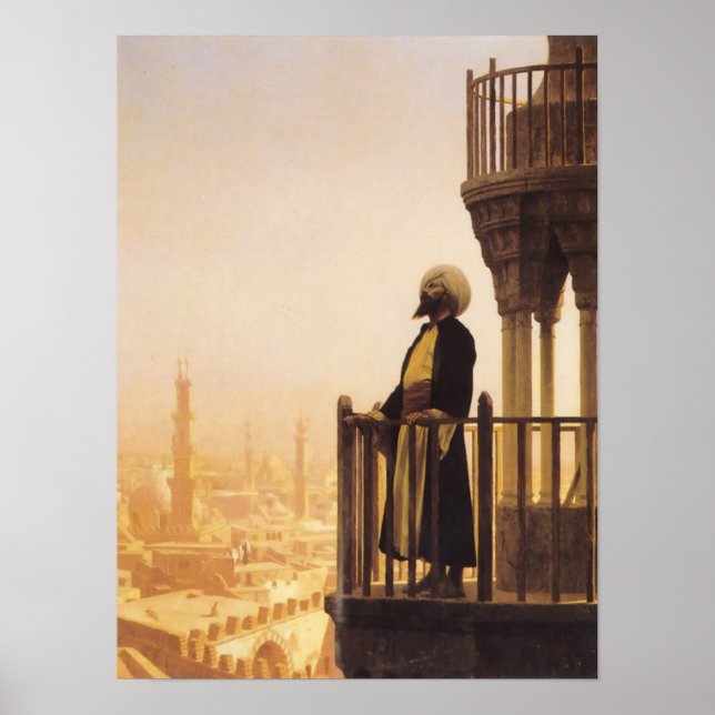 Jean Léon Gérôme - A Call to Prayer Islamic Art Poster (Framsidan)