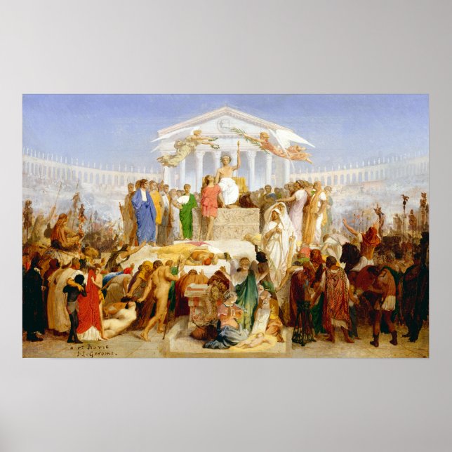 Jean-Léon Gérôme Augustus ålder Poster (Framsidan)