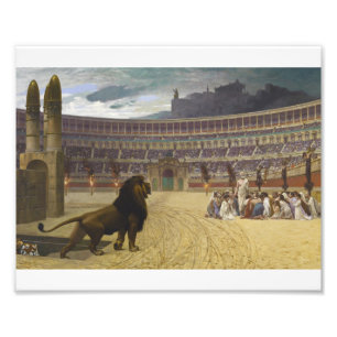Jean-Leon Gerome - den kristna martyrens sista pra Fototryck