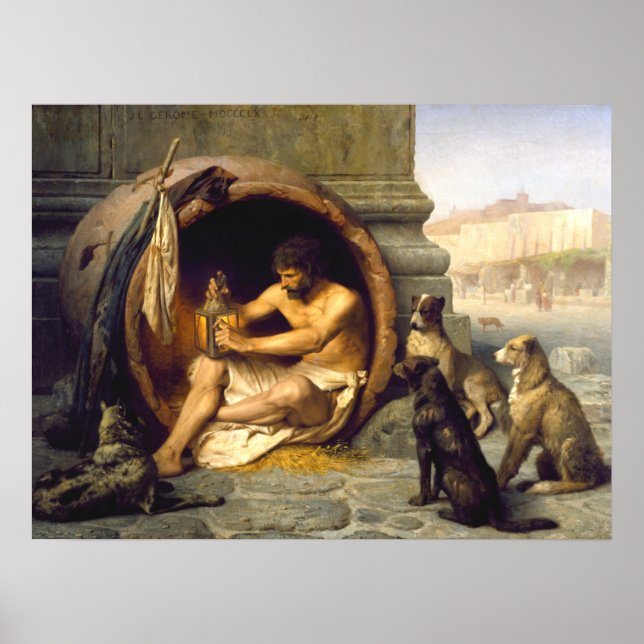 Jean-Léon Gérôme Diogenes - Philosophy Poster (Framsidan)