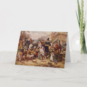 Jean Leon Gerome Ferris första Thanksgiving Helgkort
