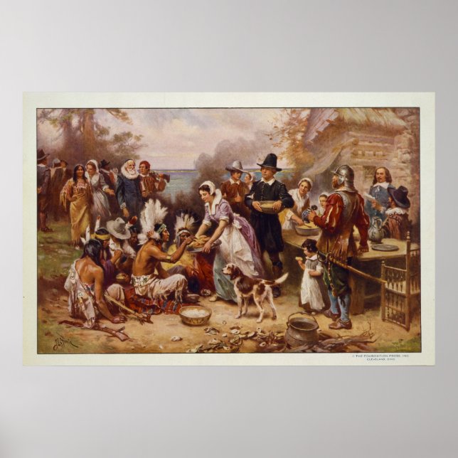 Jean Leon Gerome Ferris första Thanksgiving Poster (Framsidan)