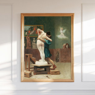 Jean-Leon Gerome Pygmalion och Galatea 1890 Art. Poster