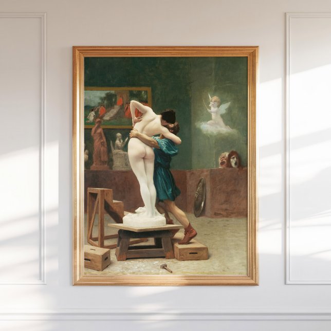 Jean-Leon Gerome Pygmalion och Galatea 1890 Art. Poster (Skapare uppladdad)