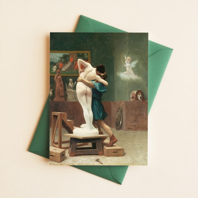 Jean-Leon Gerome Pygmalion och Galatea Myth Art Vykort (Skapare uppladdad)