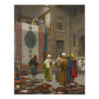 Jean Leon Gerome "The Carpet Merchant in Cairo" Fototryck