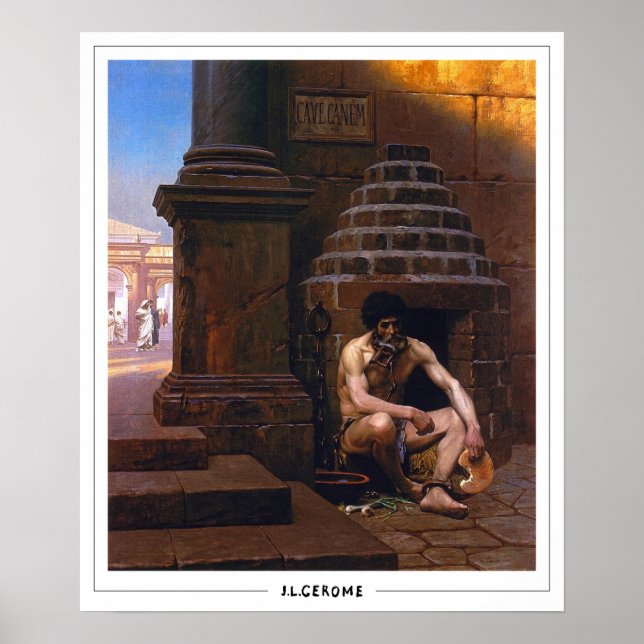 Jean-Léon Gérôme Zedign konstaffisch #111 Poster (Framsidan)