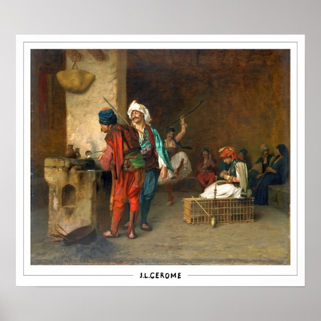 Jean-Léon Gérôme Zedign konstaffisch #118 Poster (Framsidan)