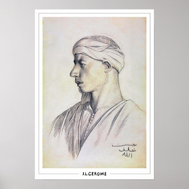 Jean-Léon Gérôme Zedign konstaffisch #12 Poster (Framsidan)