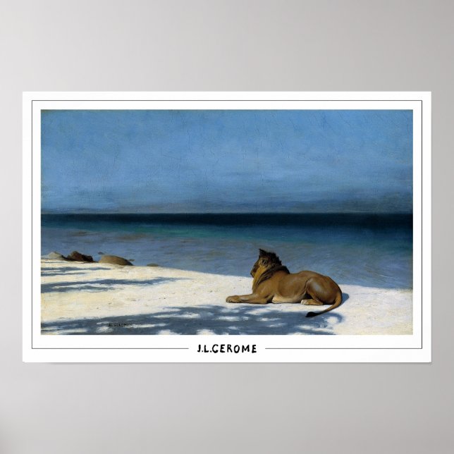 Jean-Léon Gérôme Zedign konstaffisch #138 Poster (Framsidan)