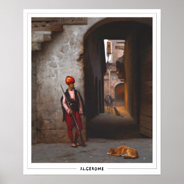 Jean-Léon Gérôme Zedign konstaffisch #13 Poster (Framsidan)