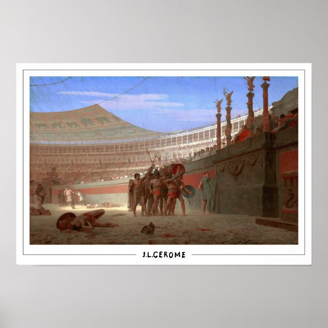 Jean-Léon Gérôme Zedign konstaffisch #150 Poster (Framsidan)