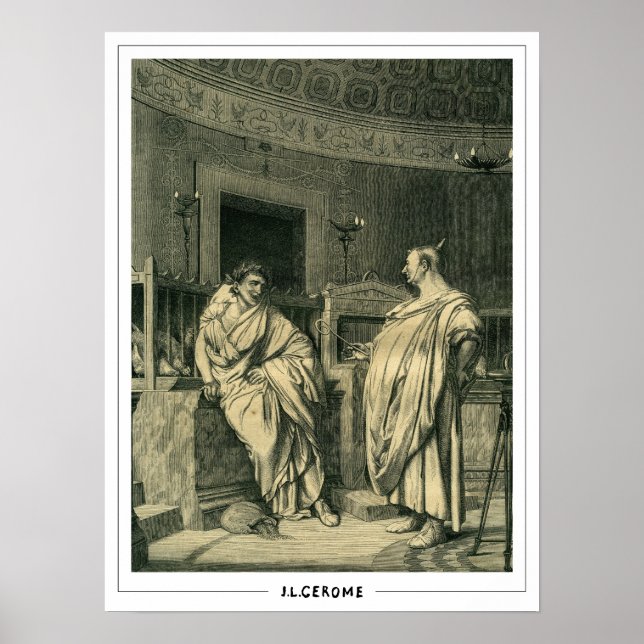 Jean-Léon Gérôme Zedign konstaffisch #167 Poster (Framsidan)