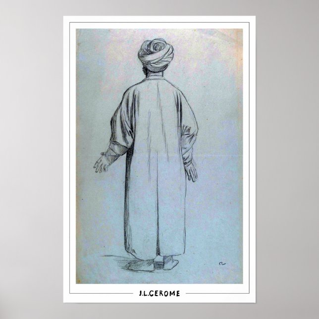 Jean-Léon Gérôme Zedign konstaffisch #168 Poster (Framsidan)