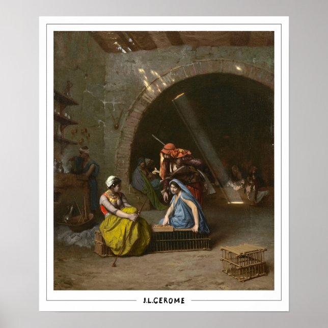 Jean-Léon Gérôme Zedign konstaffisch #18 Poster (Framsidan)