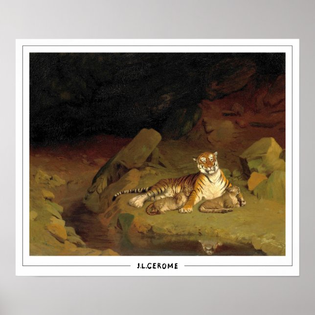 Jean-Léon Gérôme Zedign konstaffisch #218 Poster (Framsidan)