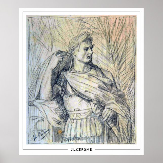 Jean-Léon Gérôme Zedign konstaffisch #252 Poster (Framsidan)