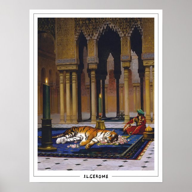 Jean-Léon Gérôme Zedign konstaffisch #28 Poster (Framsidan)