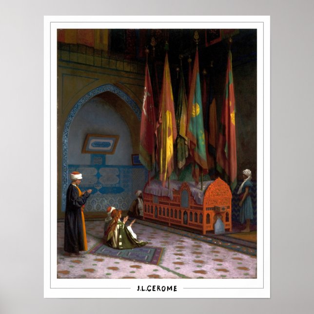 Jean-Léon Gérôme Zedign konstaffisch #338 Poster (Framsidan)