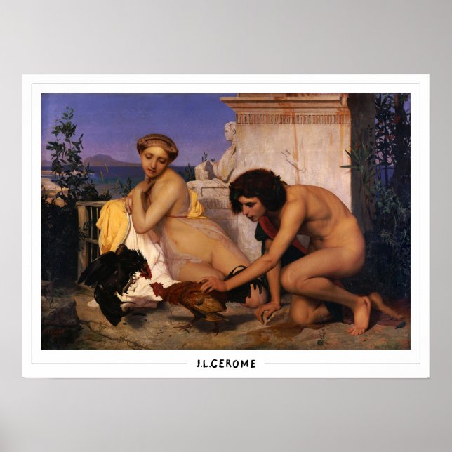 Jean-Léon Gérôme Zedign konstaffisch #34 Poster (Framsidan)