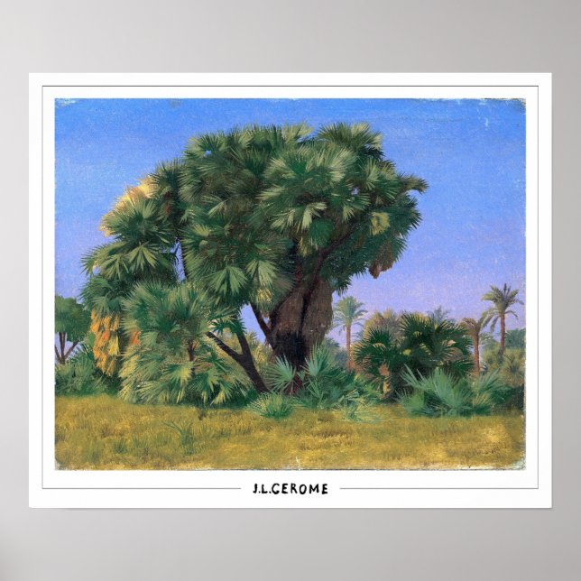 Jean-Léon Gérôme Zedign konstaffisch #353 Poster (Framsidan)