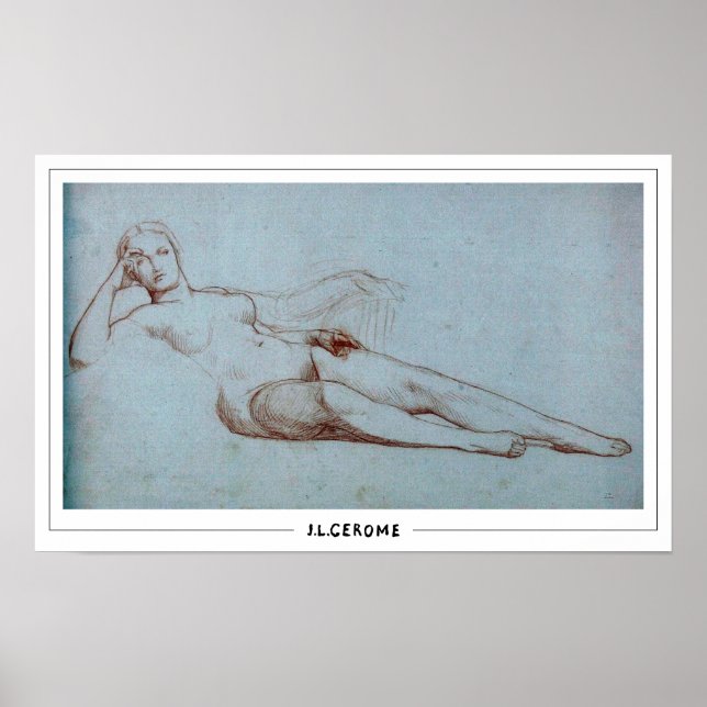 Jean-Léon Gérôme Zedign konstaffisch #38 Poster (Framsidan)