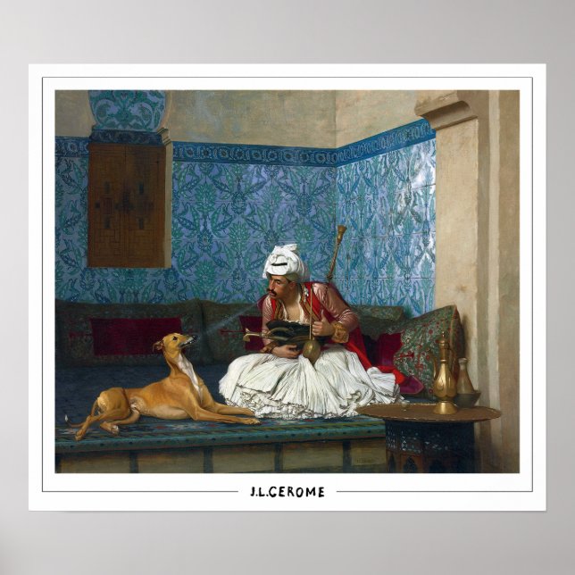 Jean-Léon Gérôme Zedign konstaffisch #50 Poster (Framsidan)
