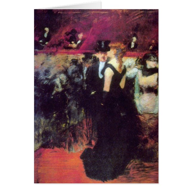 Jean-Louis Forain - Paris opera Hälsningskort (Framsidan)
