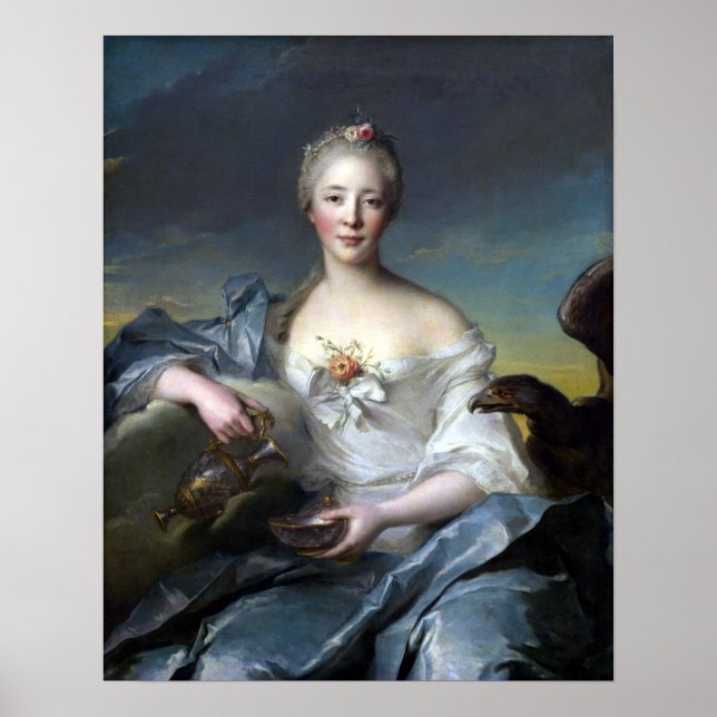 Jean-Marc Nattier Madame Le Fèvre de Caumartin Poster (Framsidan)