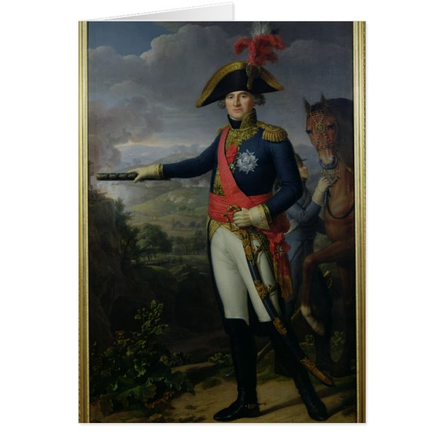 Jean Mathieu Philibert Serurier Comte d'Empire Hälsningskort (Framsidan)