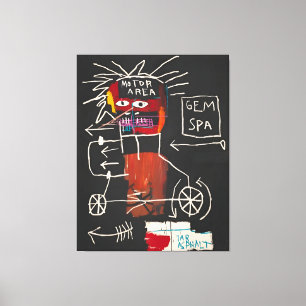 Jean Michel Basquiat konstverk Canvastryck