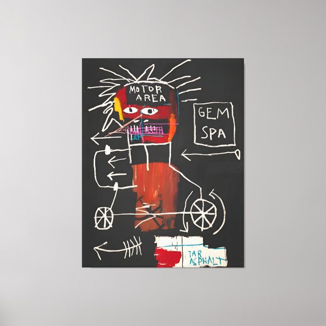 Jean Michel Basquiat konstverk Canvastryck (Framsida)
