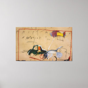 Jean Michel Basquiat-målning Canvastryck