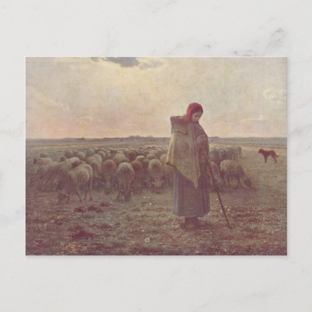 Jean Millet Painting Vykort (Framsida)