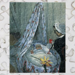 Jean Monet i hans vagga av Claude Monet<br><div class="desc">Jean Monet i sin Cradle (1867) av Claude Monet är en vintage imponerande bra konsthamn porträtt-målning. Konstnärens son som baby sover i vaggan. Hans mor eller förmyndare tittar på honom medan han sover i sitt rum på daghemmet. Om konstnären: Claude Monet (1840-1926) var en av grundarna av den Fransk målningsrörelsen...</div>
