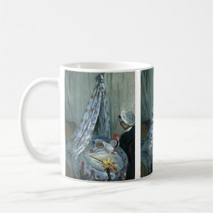 Jean Monet i hans vagga av Claude Monet Kaffemugg