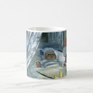 Jean Monet i sin vagga av Claude Monet Kaffemugg