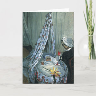 Jean Monet i sin vagga av Claude Monet Kort