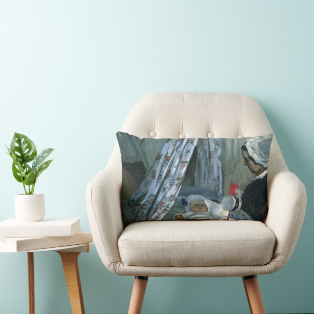Jean Monet i sin vagga av Claude Monet Lumbarkudde (Stol)