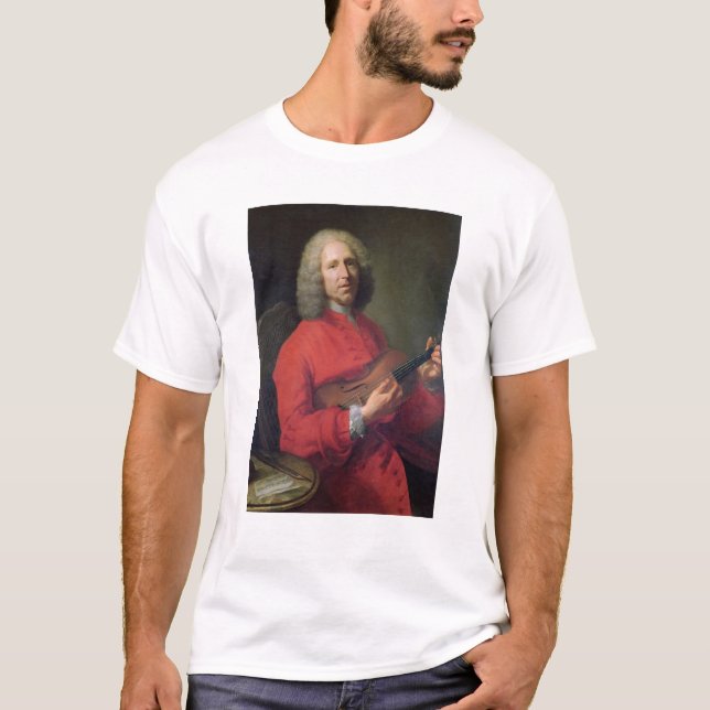 Jean-Philippe Rameau med en fiol Tee Shirt (Framsida)