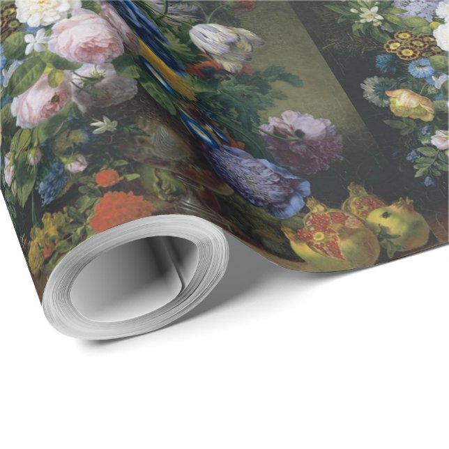 Jean-Pierre-Xavier Bidauld still Life with Tulips Presentpapper (Rullad Hörn)