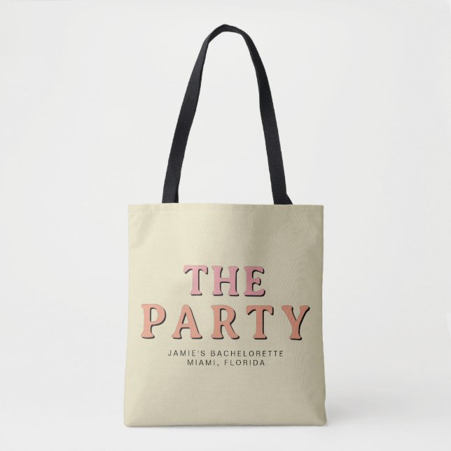 JEAN Retro Maka till Party Bachelorette Tote Bag Tygkasse (Framsida)