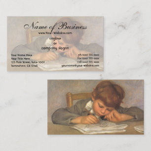 Jean Teckning av Pierre Auguste Renoir Visitkort