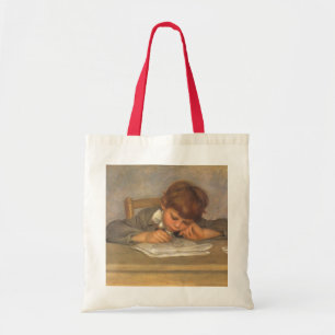 Jean Teckning av Pierre Renoir, Vintage Fine Art Tygkasse