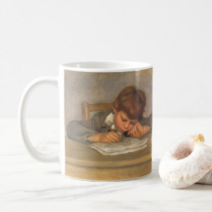 Jean Teckning från Pierre Renoir, Vintage Fine Art Kaffemugg