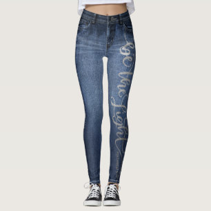 Jeaner Vara de ljusa allt-över-skrivarlagren Leggings