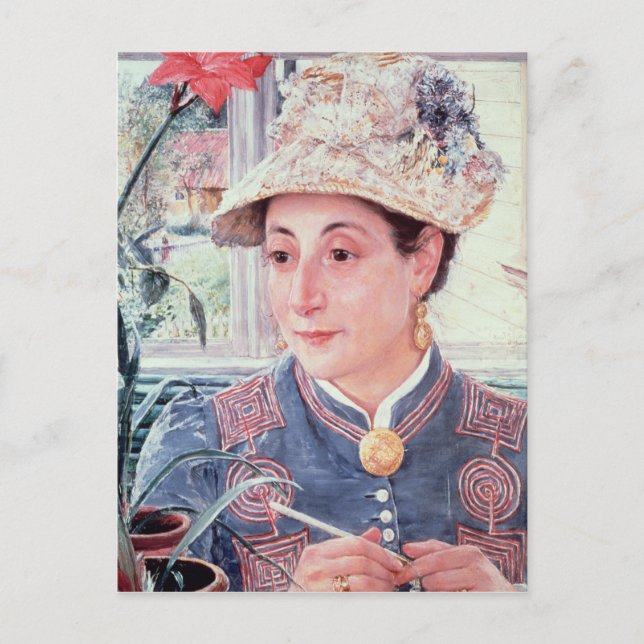 Jeanette Rubenson, 1883 Vykort (Framsida)